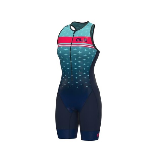 ALE / BODY TRI S/M DONNA-WMN S/L TRI UNITARD STARS