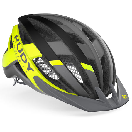 HELMET VENGER CROSS MTB TITANIUM - YELLOW FLUO (MATTE)